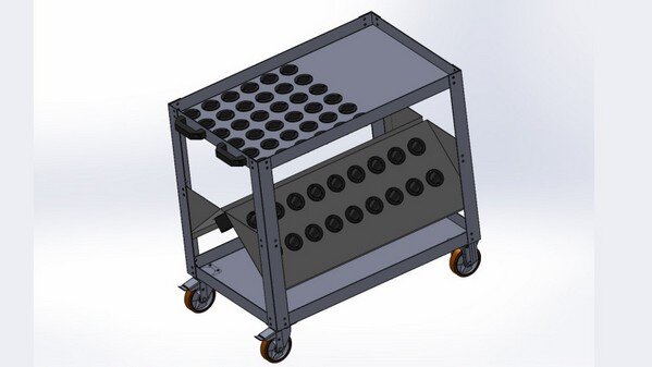 CARRELLO PORTA MANDRINI